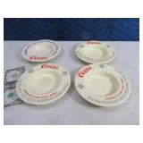 Lot(4) COORS Classic Vintage Ashtrays pottery