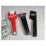 Lot(3) asst Beer Taps Coors~ArticIce~CoorsEG 8"ish