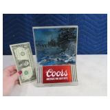 Early Aluminum Coors 6"x8" Counter Advertising Dsp