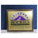 CO ROCKIES Inagural Unique 11x13 Wall Plaque
