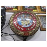 BubbleFront Lit COORS Original Golden CO Sign 18"