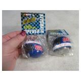 Lot(2) DALE JARRETT unused Helmet Keychain Openers