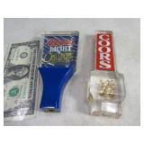 Lot(2) Acrylic 6" Beer Taps Coors & Coors Light