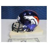 Riddell LtdEd BRONCOS 2000 Mini Helmet CHROME