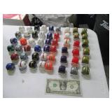 Lot(50+) 80s Era Plastic Football Helmet Toys