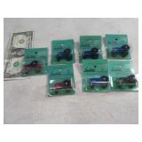 Lot(7) Mini DieCast 1.5" Tractors Train Accessory?