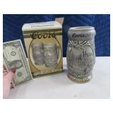Coors THE GOLDEN SPIKE Collectors Stein EXC