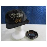 Herman Josephs BEER Ashtray & SnapBack Hat