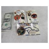 Elway~Davis~Romo Broncos Collectors Pins