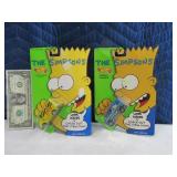 HotWheels THE SIMPSONS 1990 2pc Camper~Van PAIR