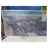 48"x27.5" Original Coors Vintage Ski Resort Map