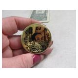 OJ SIMPSON Metal Vintage SLAMMER 1.5" Token