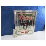 CoorsLight ON TAP Beer Mirror 14.5"x18"