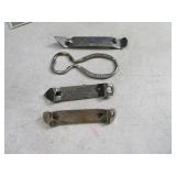 Lot(4) Vintage metal Bottle Openers Walter