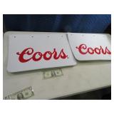 Pair COORS New 20"x14" Truck Mud Flaps