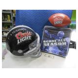 Lot(2) Coors Football Helmet/Square Blow Ups