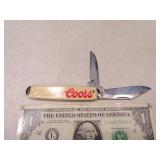 Coors 2blade unused Pocket Knife U.S.A.