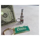 Coors/CsLight flashlight + LicensePlate Keychains