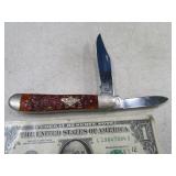 CASE Embossed 2blade Pocket Knife EXC