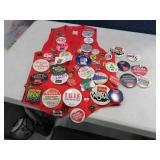 NEAT 100+ Lifetime Button Collection on Vest