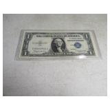 1935 US $1 Silver Certificate Bill Blue Label
