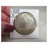 1888s AU Morgan Silver Dollar Coin