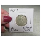 1937 German Nazi Z REICH Coin