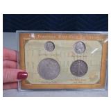 S.F. Mint 4pc Silver Coin Collection A.U.