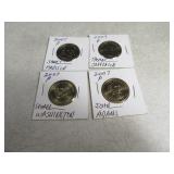 Lot(4) Presidential 2007 Dollars Coins