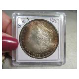 1879s UNC Stunning Morgan Silver Dollar TONED