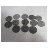Lot(10) 1943 Steel Cents Pennies *all 3 mints*