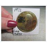 1972 GoldPlated Eisenhower $1 Coin