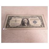1957 UNC US $1 Silver Certificate Bill Blue Seal