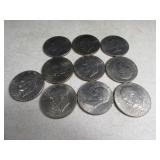 Lot(10) BiCentennial Eisenhower $1 Coins