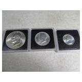 (3) S.F. 1976 US Bicentennial Proof Silver CoinsBU