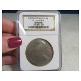 1783 Mexico 8 Real Silver Coin GRADED NGC El Czadr