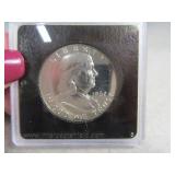 1962 BU PROOF Franklin Half Dollar Silver Coin