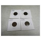 Lot(4) Indian Head Pennies Cents *better dates*