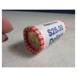 $25 Roll Franklin Pierce $1 Presidential Dollars