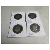 Lot(4) PROOF Kennedy 1987-1990 Half Dollars Coin
