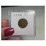 1908s Indian Head Cent Penny *rarer date*