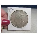 1886o Morgan Silver Dollar *key date* Nice