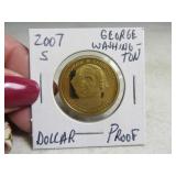 2007s George Washington $1 PROOF Coin sleeved