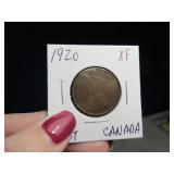 1920 Canada One Cent Coin XF