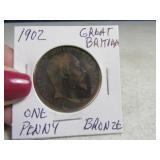 1902 Great Britain One Penny GeorgeV Bronze