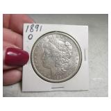 1891o Morgan Silver Dollar AU w/ Nice Strike/Lustr
