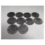 Lot(10) Eisenhower $1 asst Coins