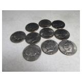 Lot(10) Eisenhower asst $1 Coins