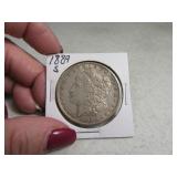 1889s Morgan Silver Dollar Coin *better date* EXC