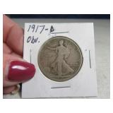 1917d OBV Walking Liberty Half Dollar *better date